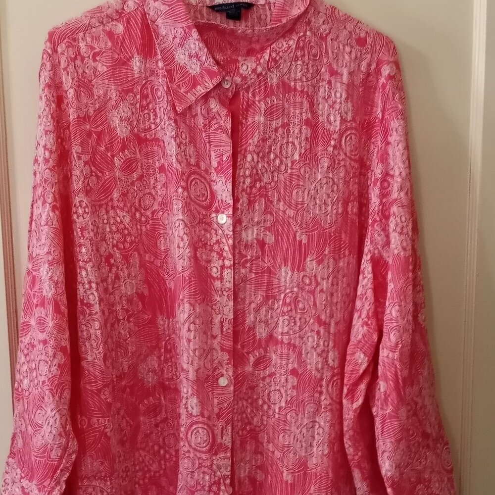 Westbound Woman 100% Cotton Blouse Size 3x